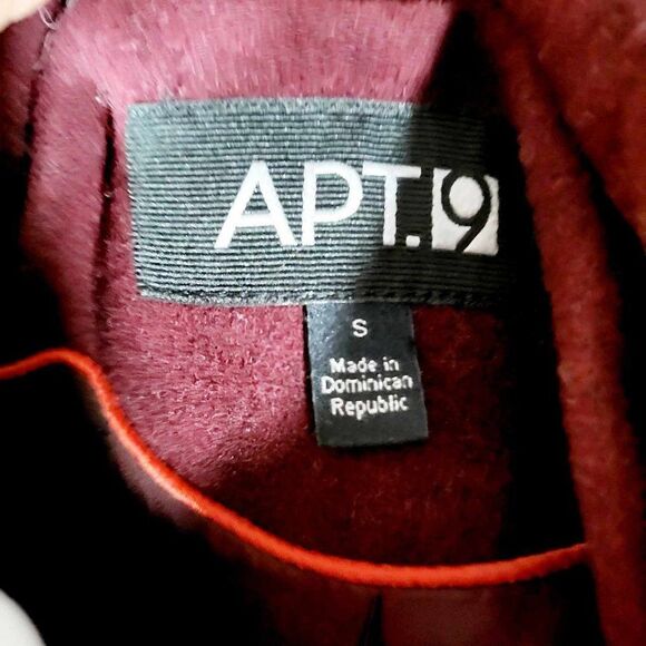 Used: APT 9 WOOL COAT. SIZE: SMALL, COLOR: MAROON - Picture 5 of 12